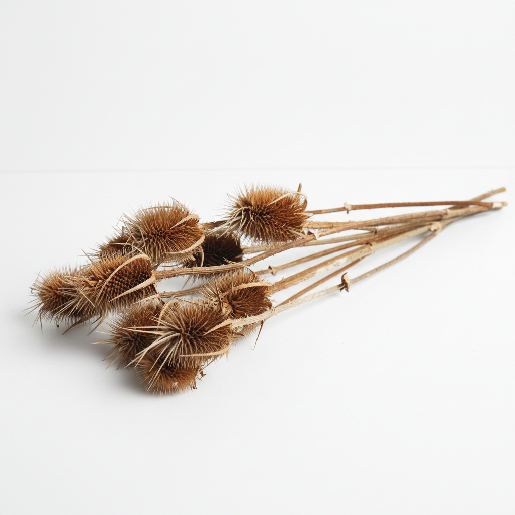 Sušený bodlák – světle hnědá, sušené květiny